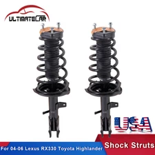 Pair Rear Shock Struts For 2004-2007 Lexus RX330 RX350 Toyota Highlander AWD