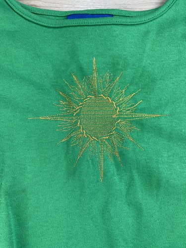Camiseta acolchada de hombro vintage Fire Islander para mujer talla L - Imagen 2 de 7