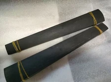 8 PCs Violin FIngerboard 4/4 Black Natural Ebony Violin Parts