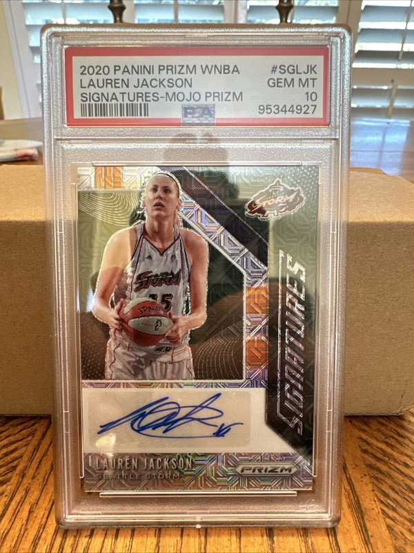 2020 Panini Prizm WNBA #SG-LJK Lauren Jackson Signatures Mojo /25 Auto PSA 10!