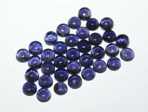 Wholesale-Lot-of-4X4-mm-Round-Cabochon-Natural-Iolite-Loose-Gemstone