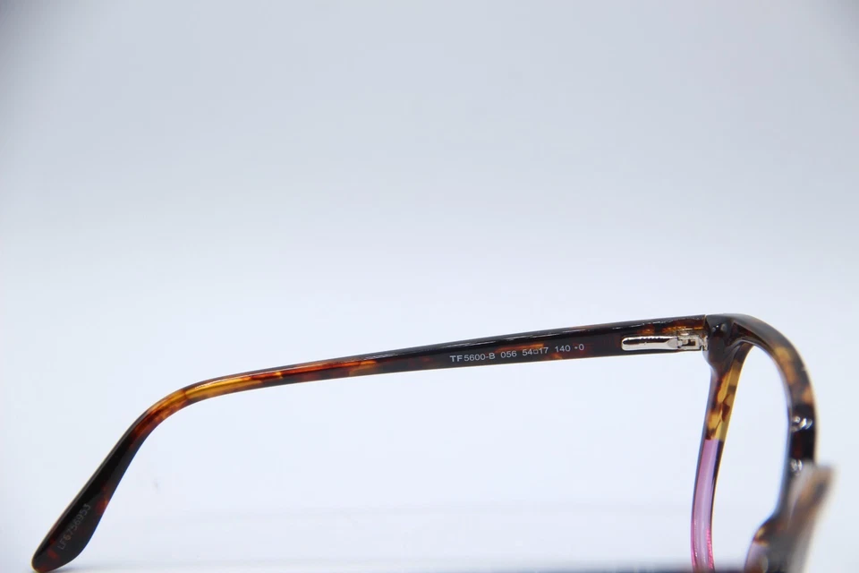 NUEVAS GAFAS DE DISEÑADOR TOM FORD TF5600-B 056 PÚRPURA TORTUGA AUTÉNTICAS 54-17 Foto 3 de 4