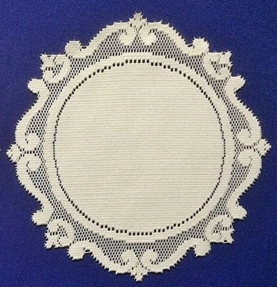 Tapetes de encaje tapetes mesa corredores Alpine Encore marfil sala dormitorio Foto 4 de 4