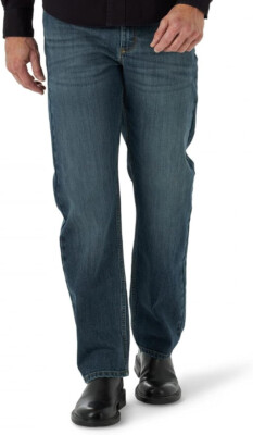 Jeans Uomo Wrangler Free-to-Stretch Relaxed Fit | Colore Blu Marino | Comfort E Libertà Di Movimento | 77% Cotone, 22% Poliestere, 1% Elastan - 2