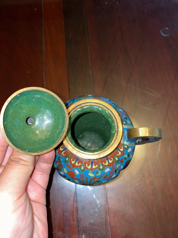 Jarrón balaustre antiguo chino arcaico de bronce fundido dinastía Qing arcaico Foto 3 de 4