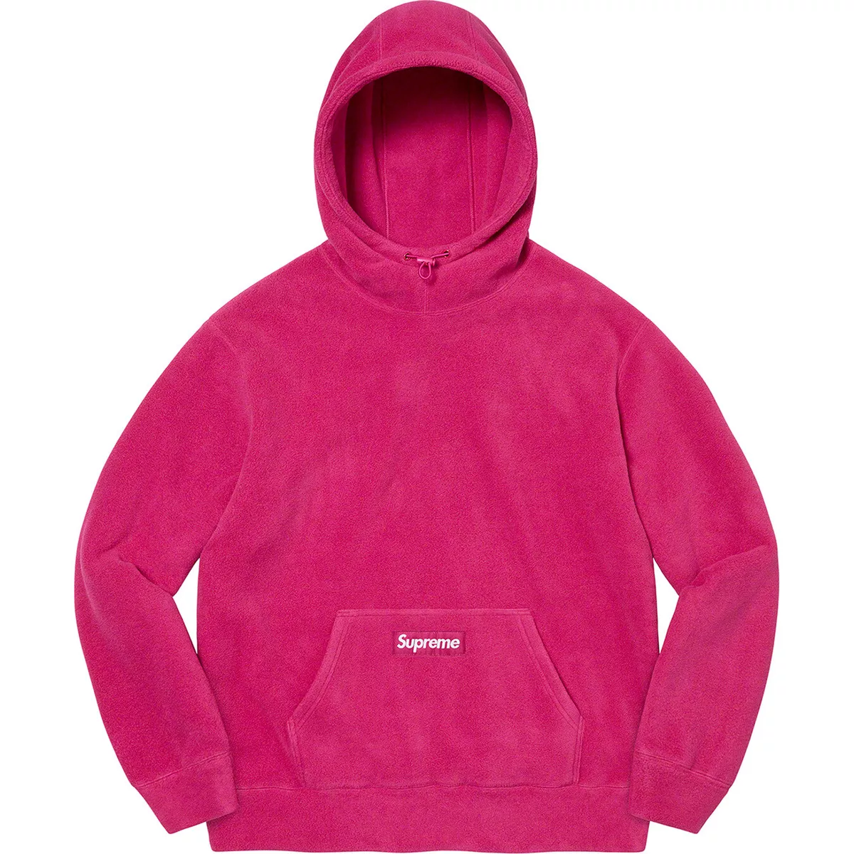 SUPREME POLARTEC HOODED SWEATSHIRT (Magenta) (L) FW21 TNF box logo bogo