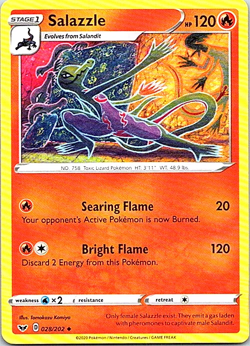 Salazzle 028/202 Swsh01: Sword & Shield