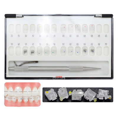 Dental Orthodontic Self-ligating Brackets Ceramic Braces MBT 022 345 Hooks Damon