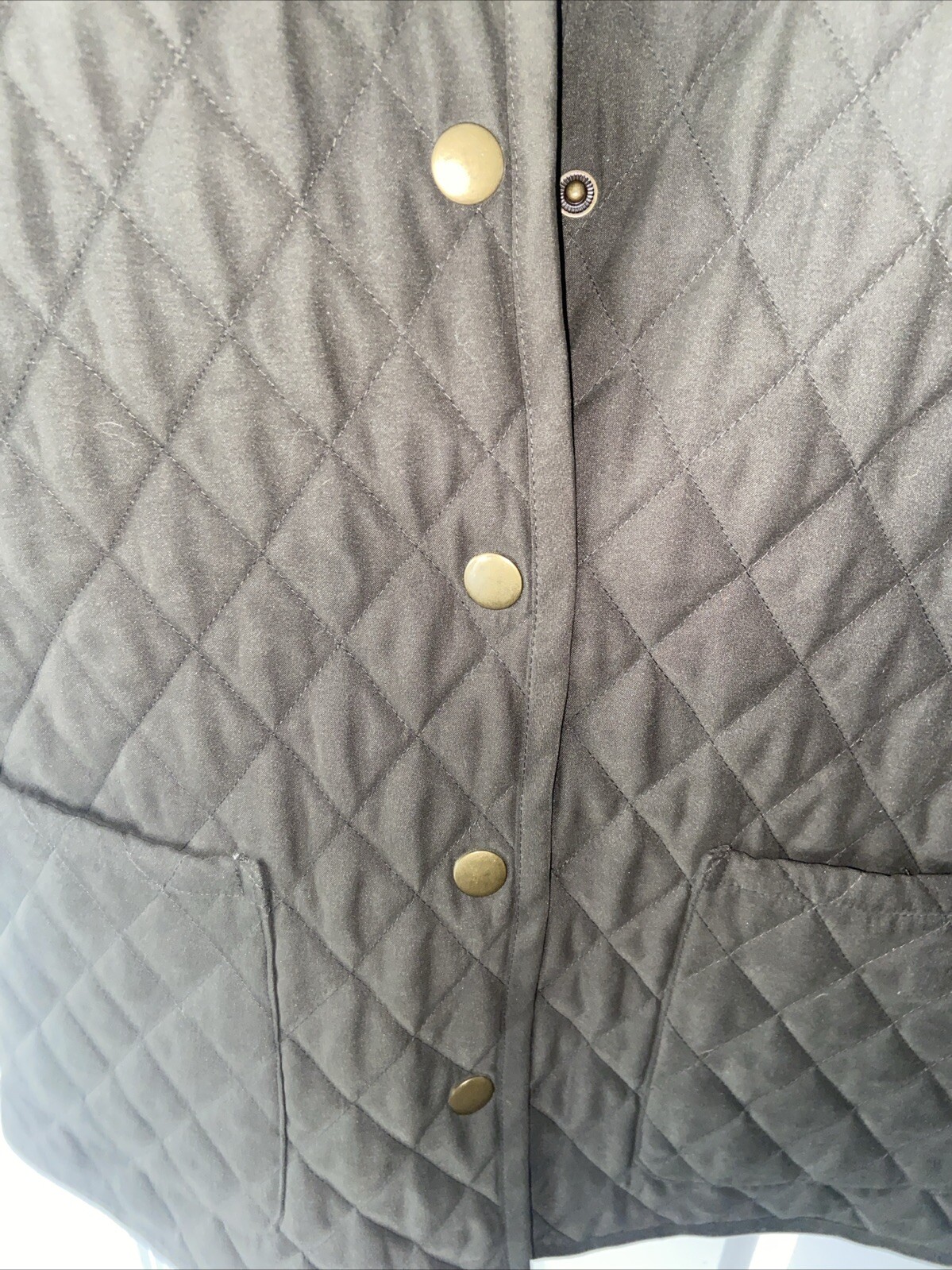 Pendleton Army Green Quilted Button Up Collared W… - image 4