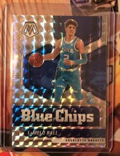 2020-21 Panini Mosaic Lamelo Ball RC Silver Mosaic Blue Chips Insert Rookie SP!!