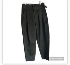 Banana Republic Black Belted High Rise Casual Size 2 Dress Work Pant