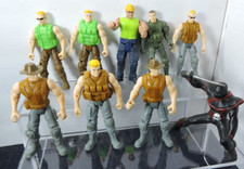 Lanard the corps and gi joe figures 9 total 4 in tall