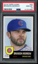 2018 Topps Living Set #30 Brandon Morrow PSA 10 Gem Mint Card 41331888