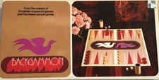 Vintage 1975 Selchow & Righter Backgammon Board Game Wooden Free Shipping