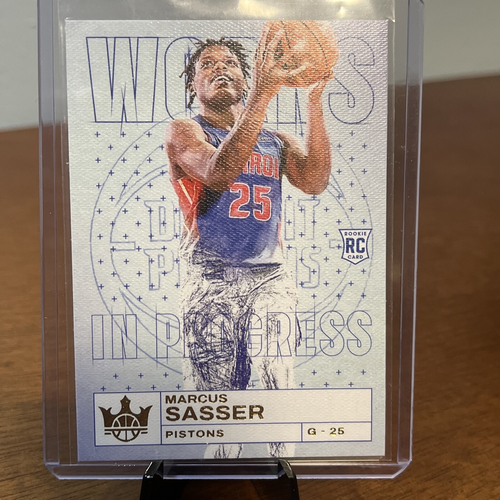 Marcus Sasser 2023-24 Court Kings Works In Progress SP Rookie #27 RC Pistons