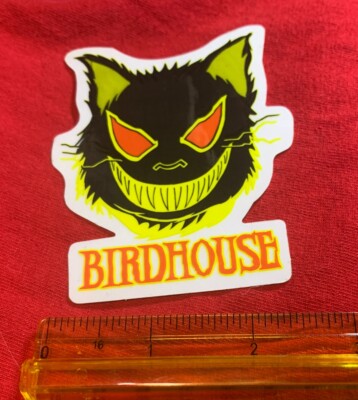 Tony Hawk Birdhouse Projects Black Cat Red Eyes skateboard Sticker OOP