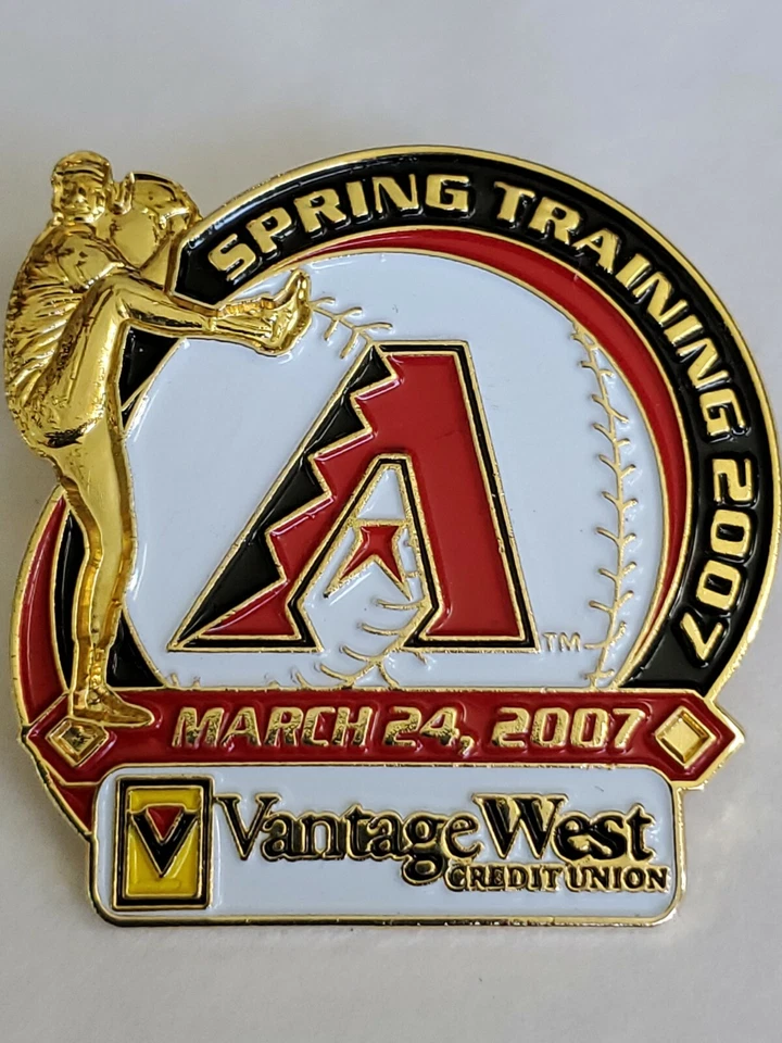 Arizona Diamondbacks Spring Training 2007 Lapel Pin Vantage West Credit Union - Image 2 of 4