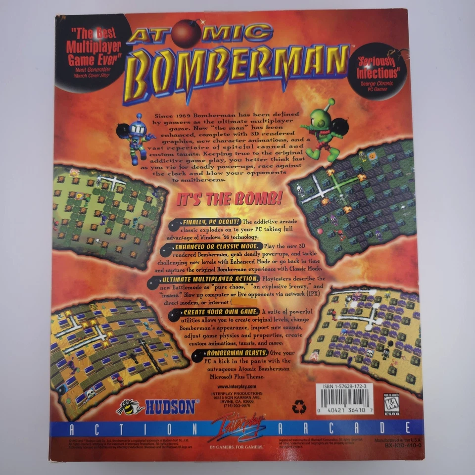 Atomic Bomberman, 1997, Big Box, New & Sealed - Image 3 of 4