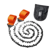 Pocket Chainsaw Rope Saw – 25" Hand Chain Saw for Tree Cutting Pocket Saw 
