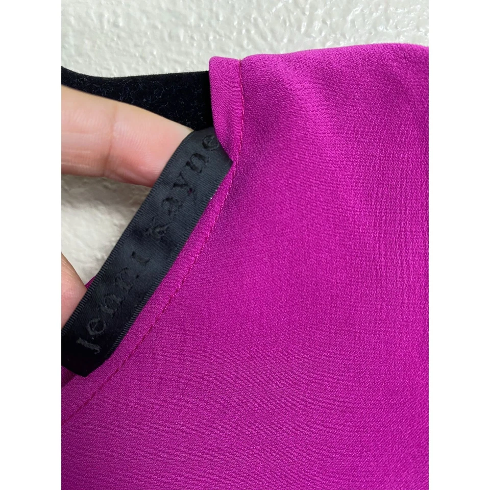 Jenni Kayne Silk Long Sleeve Pink top Women Medium Lightweight Office Career - Image 3 of 4