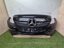 2015 MERCEDES C-CLASS W205 SPORT COMPLETE FRONT BUMPER IN BLACK 197