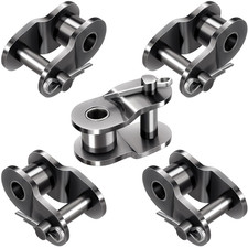 5 PCS 420 Roller Chain Offset Half Link Carbon Steel Half Roll Chain Connecting