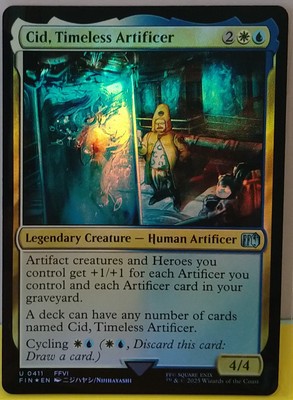 MTG - Final Fantasy - Cid, Timeless Artificer (411) *Foil*