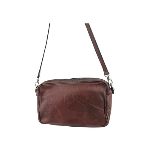 HIROFU Shoulder Bag H Mark Brown Silver Women's Brand High Brand