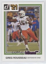 2021 Panini Chronicles Draft Picks Donruss Retro Pink Greg Rousseau #26 0g4