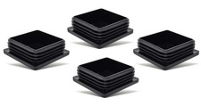 4X Vierkant Rohrstopfen Lamellenstopfen 55x55 mm mit Lamellen f&uuml;r Innenma&szlig;