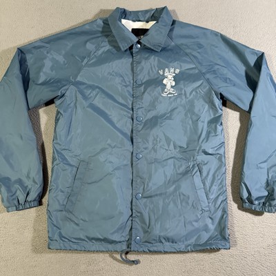 VANS Nylon Snap Button Windbreaker Jacket S Blue Tight Since 66