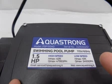 Share 1.5HP Dual Speed Pool Pump for In/Above Ground | AQUASTRONG 9941-S1D
