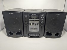 Sony CFD-Z110 Portable Stereo Boombox CD Cassette AM/FM AUX Tested Working
