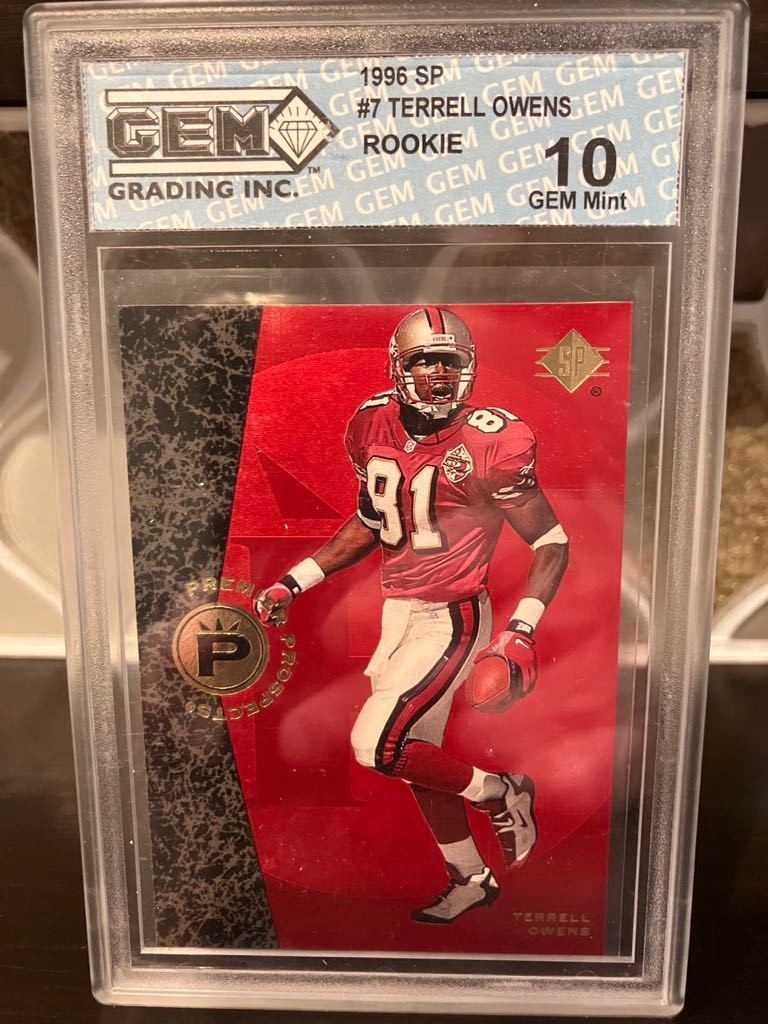 UpperDeck Terrell Owens NFL 1996 SP Rookie Card PSA10 non auto GEM MINT 10 PSA