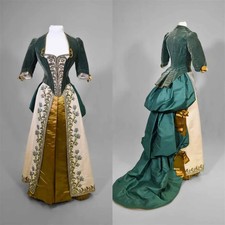 1880s Victorian Evening Dresses Royal Court Noble Princess Duchess Ball Gowns