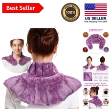 Versatile Microwavable Neck and Shoulder Heating Pad - Moist Heat for Soreness