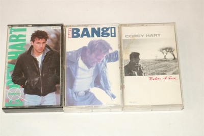 COREY HART LOT OF 3 - Fields Of Fire/Bang/Boy In Box Cassette Tape