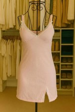 Vintage Y2K Pink Lace Negligee Cami Mini Dress Medium Coquette Cottagecore