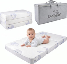 38" X 26" Dual-Sided Memory Foam Tri-Fold Pack and Play Mattress Breathable, R