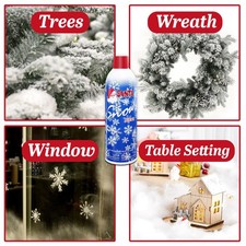 Christmas Snow Spray 2 Pack   Artificial Snow for Tree, Windows  Holiday D cor