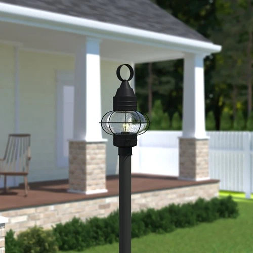 Vaxcel Lighting OP21835 Black Chatham 1-Light Outdoor Post Light - Picture 4 of 8