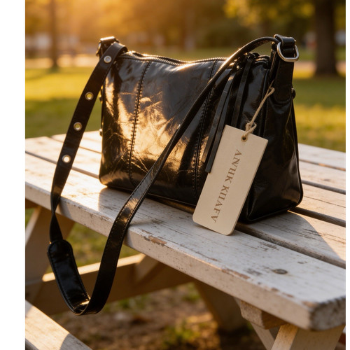 Antik Kraft Black Crossbody Purse NWT Boho Shoulder Bag Womens - Picture 1 of 3
