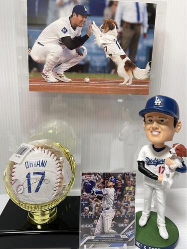 Shohei Ohtani Bobblehead Printed Signed Ball Tops Card