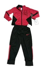 Nike 2 Piece Set Jacket Pants Boys Size 4 Red Black BNWT RRP $85-