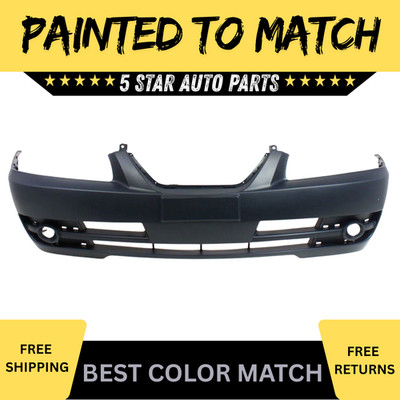 Painted For 2004-2006 HYUNDAI ELANTRA Front Bumper Cover 4DR w/o Side Mouldings