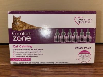 Comfort Zone Multi Cat Calming Diffuser Refill, 6 Pack