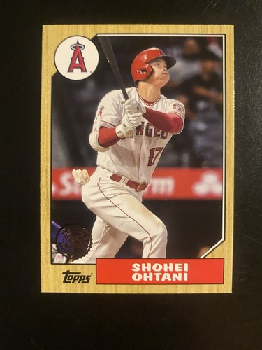 Topps 2022 Series 1 Shohei Ohtani 1987 Insert Los Angeles Angels Baseball #T87-1