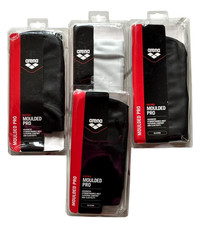 Arena Racing Moulded Pro Swim Cap Set of 4 Silicone Black, White