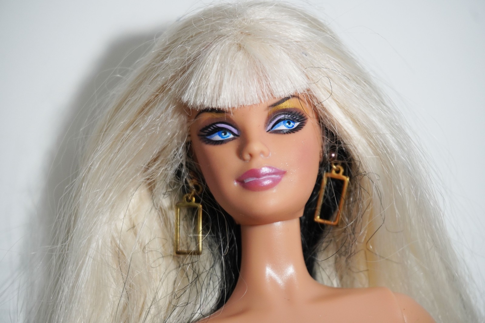 Barbie Top Model Doll w/Earrings Pink Label 2007 Mattel M2977 Blonde Mackie Nude