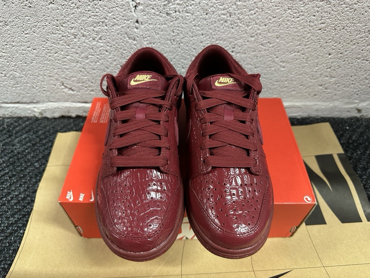 Women's Size 7 - Nike Dunk Low “Red Croc ”HV4388-600 | eBay